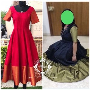 Red Anarkali Gown